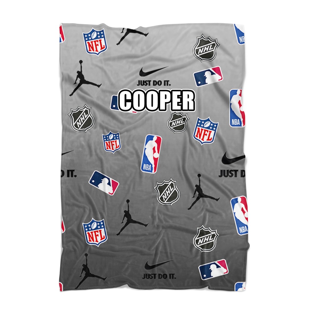 PENELOPE WILDBERRY PERSONALIZED BLANKET-SPORT LOGOS